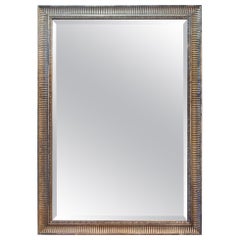 Jansen Design Distressed Eglomise’ Silver Leaf Mirrors