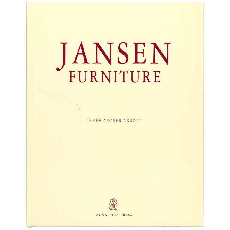 Jansen Furniture Book For Sale at 1stDibs