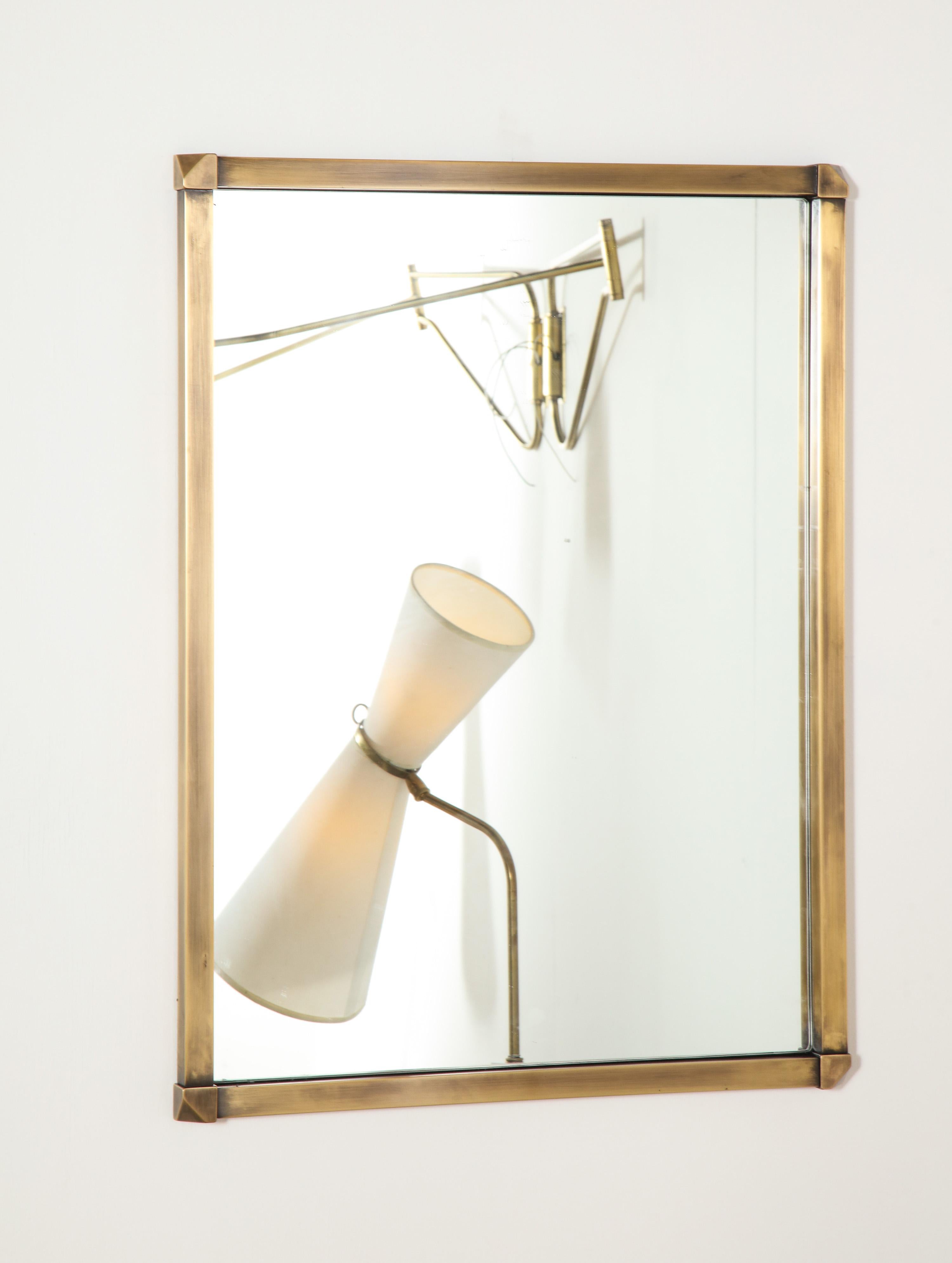 Jansen Mirror in Brass For Sale 1