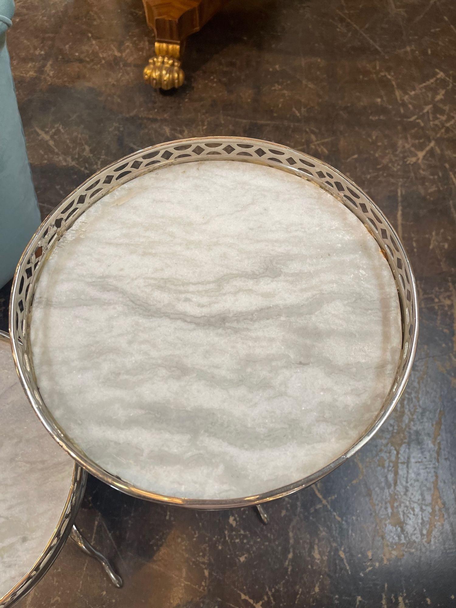 Mid-20th Century Jansen Style Adjustable Drink Table