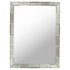 Jansen Style Beveled and Faceted Oversized Mirror