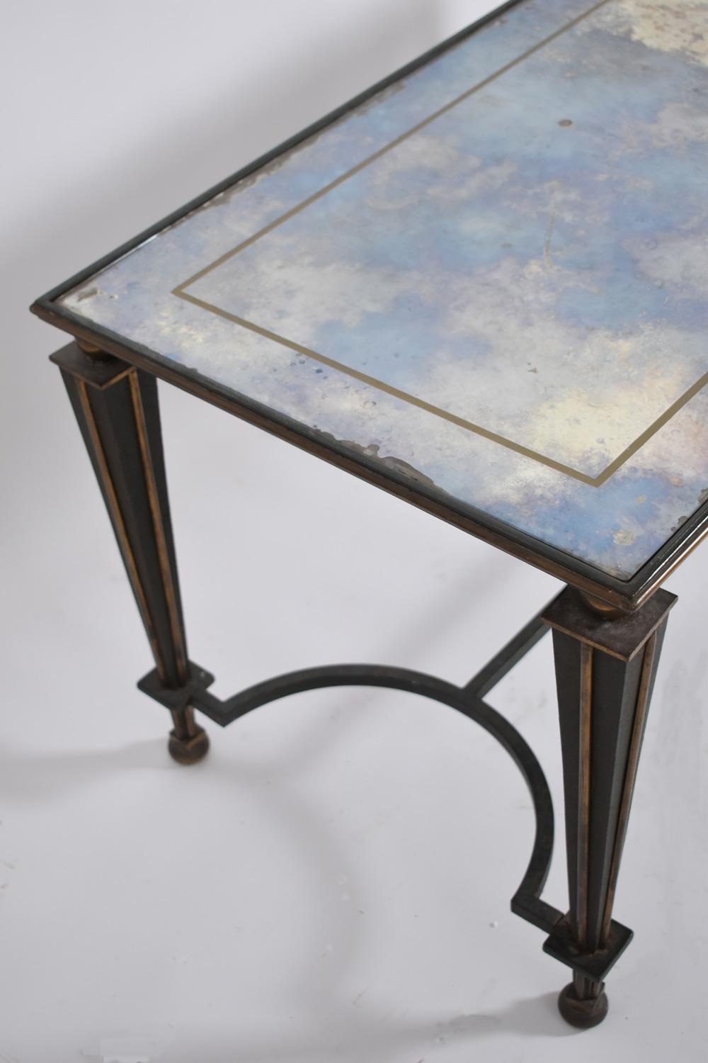 French Jansen style coffee table, 1950s. For Sale