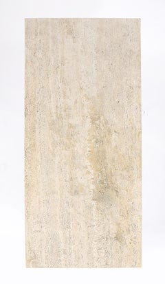 Jansen Travertine, Bronze & Lucite Table, France 1960's