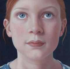 Imke- 21st Century Contemporary Portrait of a young Ginger Girl 