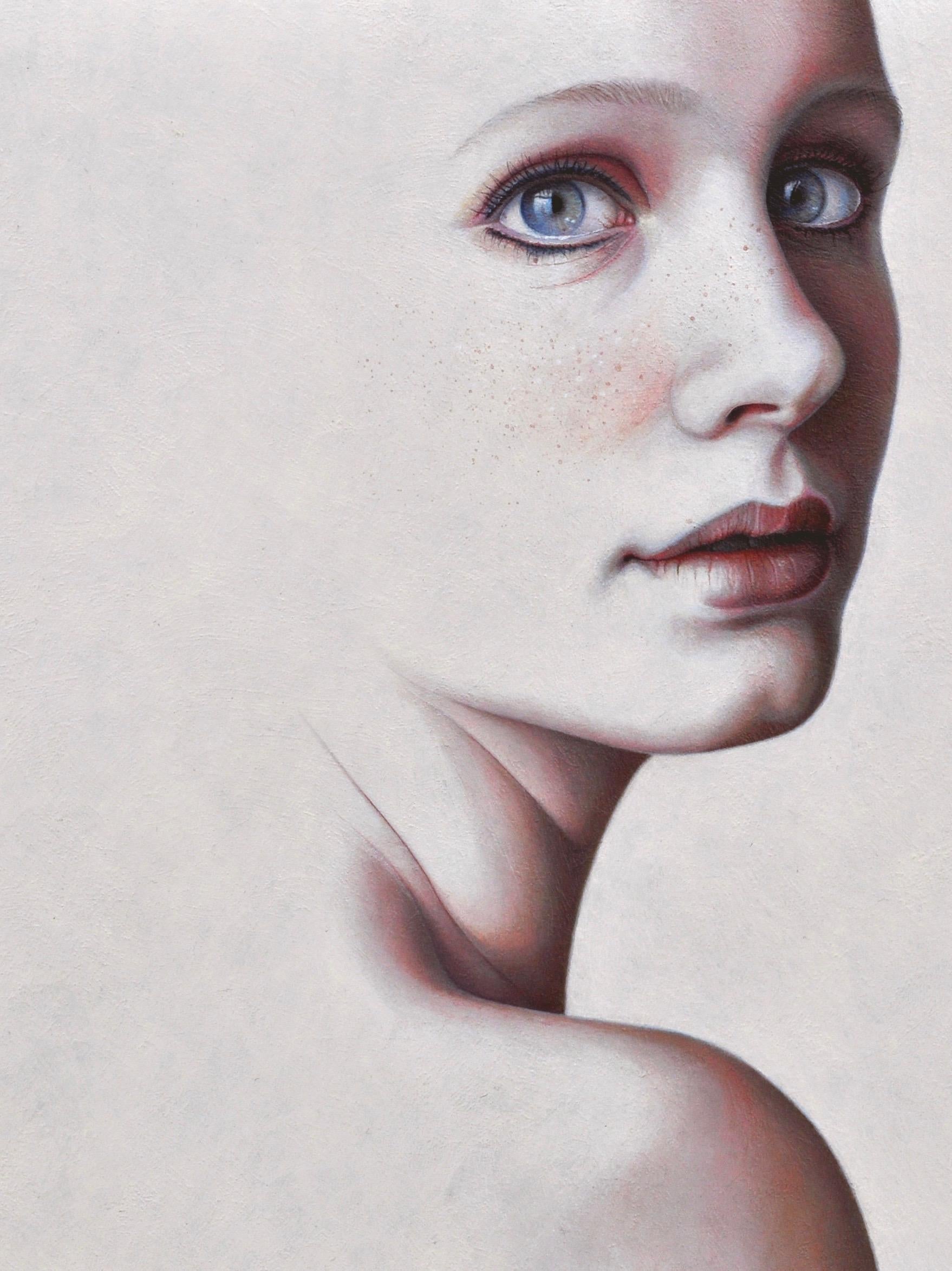 Kira- 21st Century Contemporary Portrait Painting by Dutch Jantina Peperkamp 2