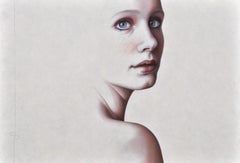 Kira- 21st Century Contemporary Portrait Painting by Dutch Jantina Peperkamp