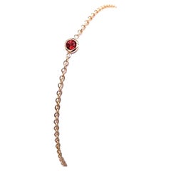 January Birthstone Bracelet Set with 0.13ct Garnet in 9ct Yellow Gold