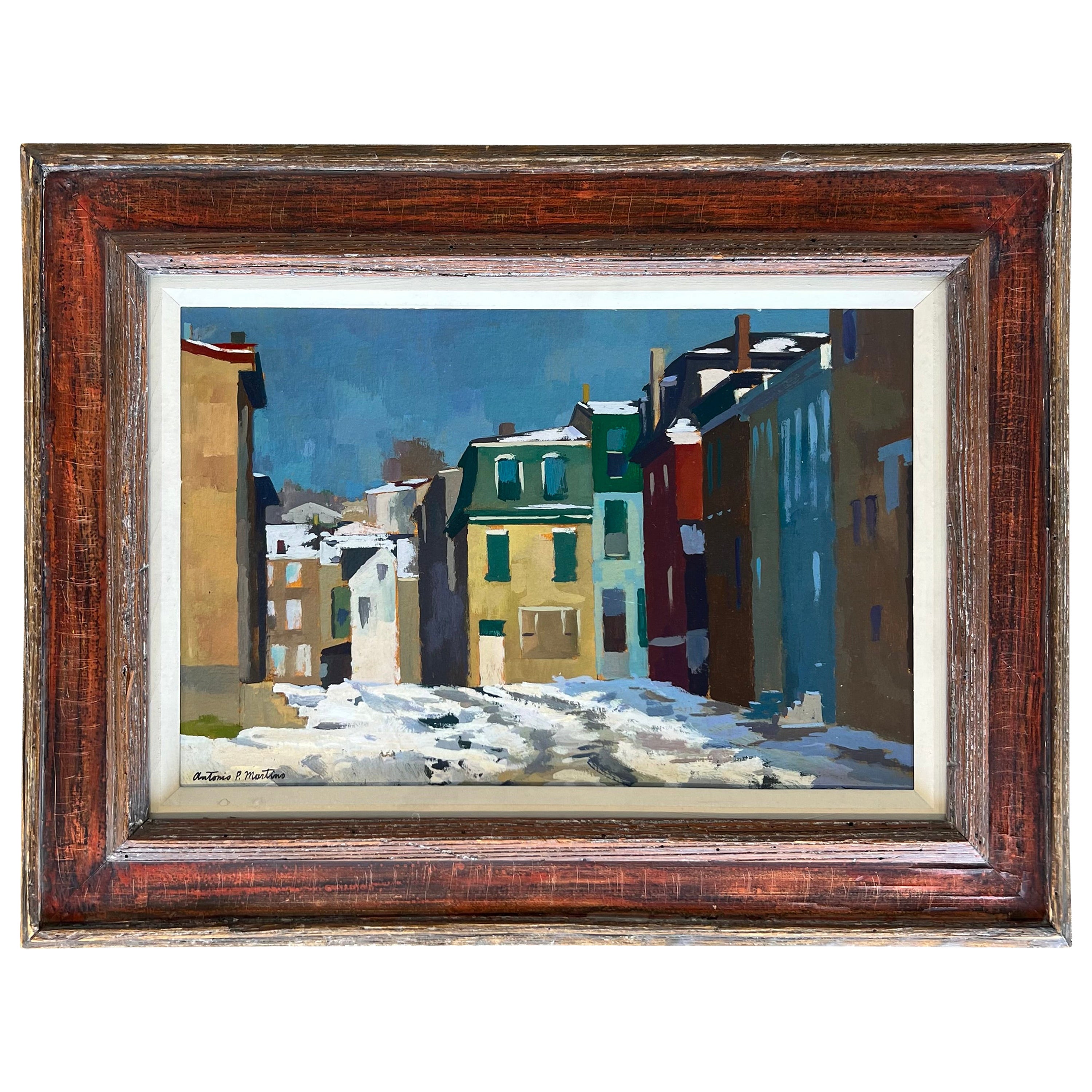 „Januar in der Stadt“ von Antonio Pietro Martino im Angebot