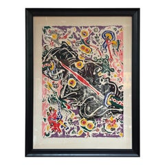 "Janus" by Alfonso Ossorio Signed and Numbered Screenprint