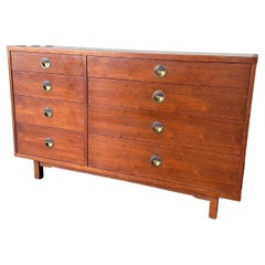 Meuble de rangement Janus, modèle 5727 avec incrustations de carreaux Tiffany par Edward Wormley pour Dunbar
