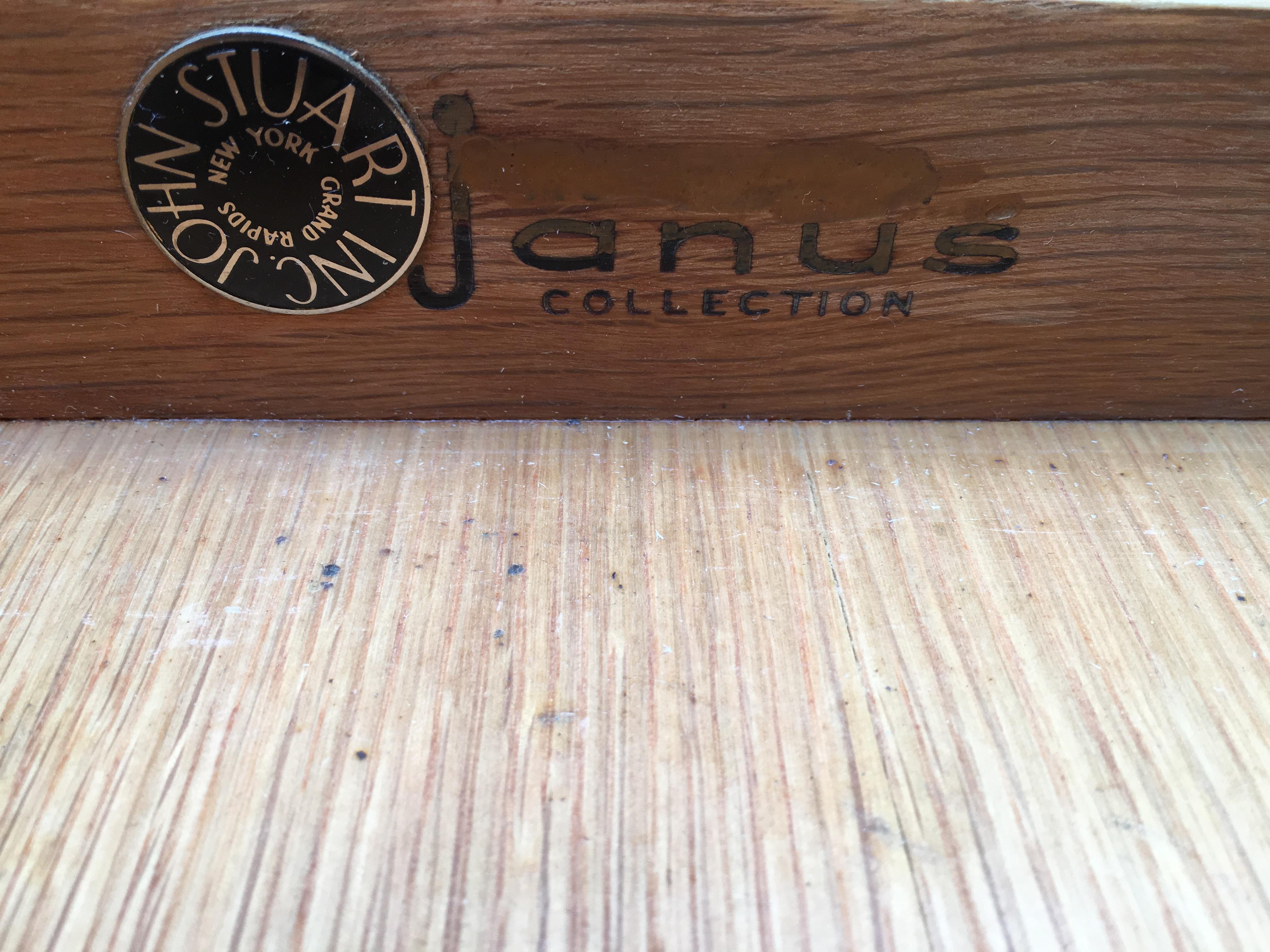 Mid-Century Modern Janus Collection for John Stuart Tall Walnut Dresser