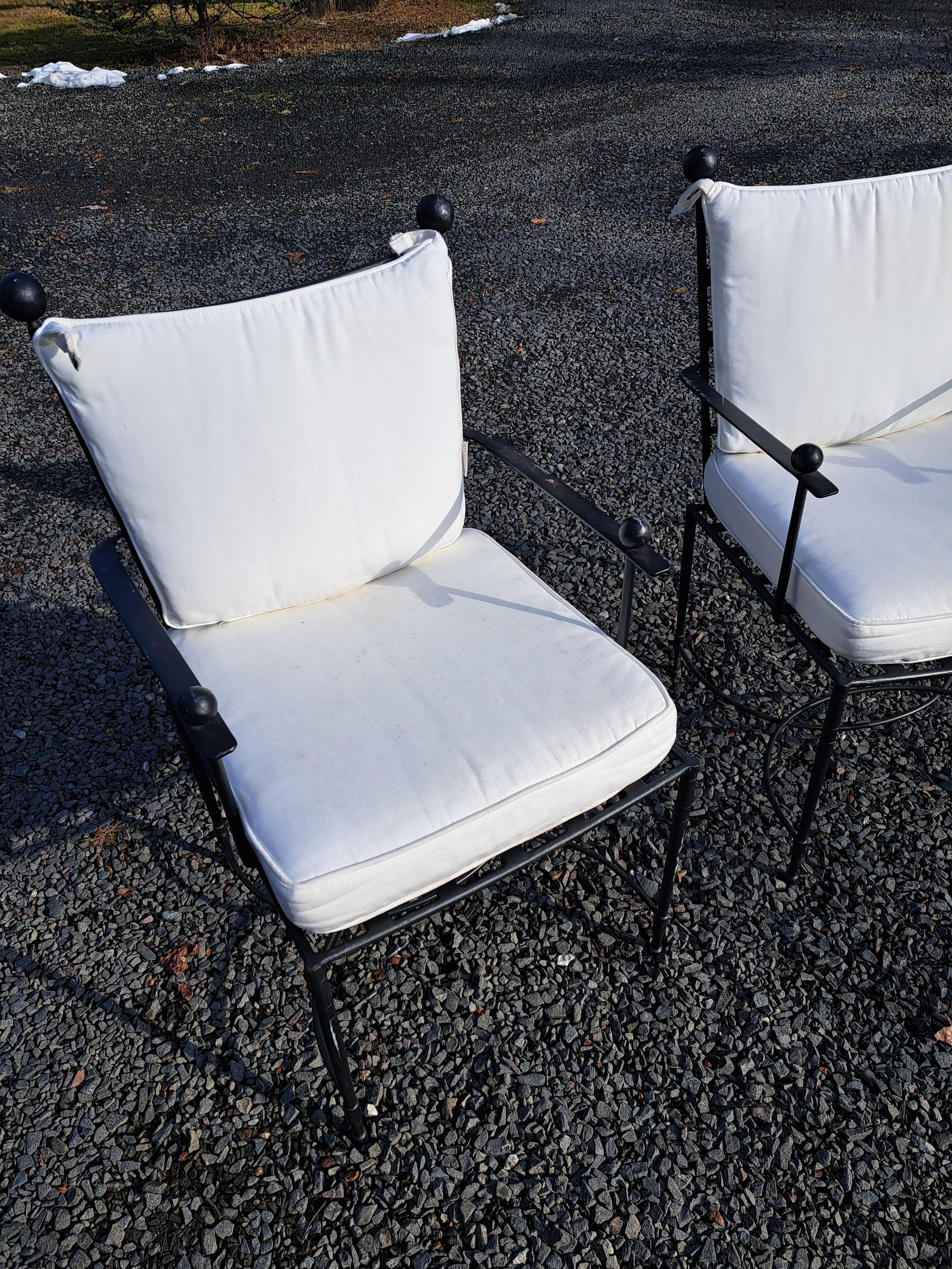 Janus et Cie Amalfi-Sessel, ein Paar Salterini-Sessel im Angebot 3
