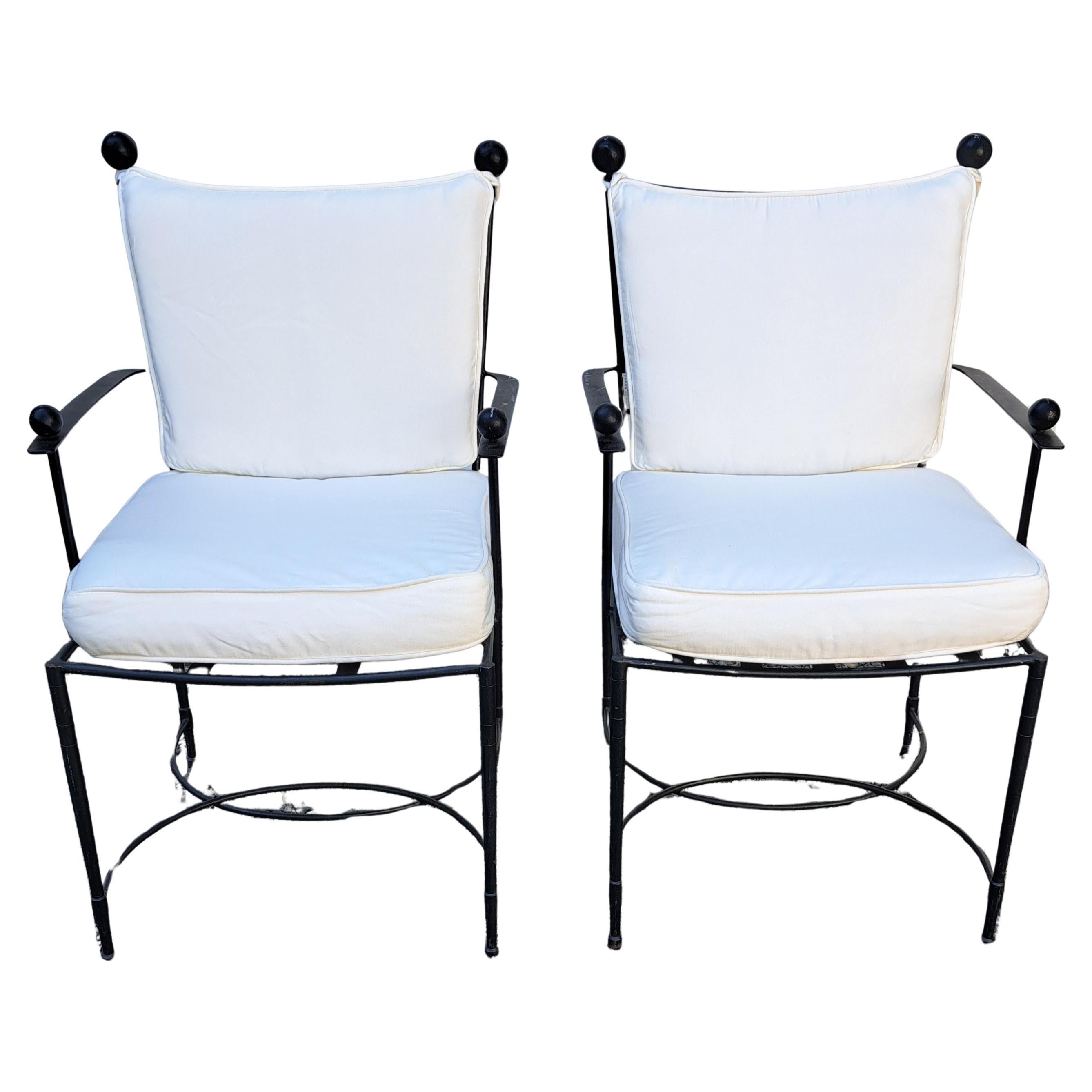 Janus et Cie Amalfi Armchairs a Pair Salterini Style