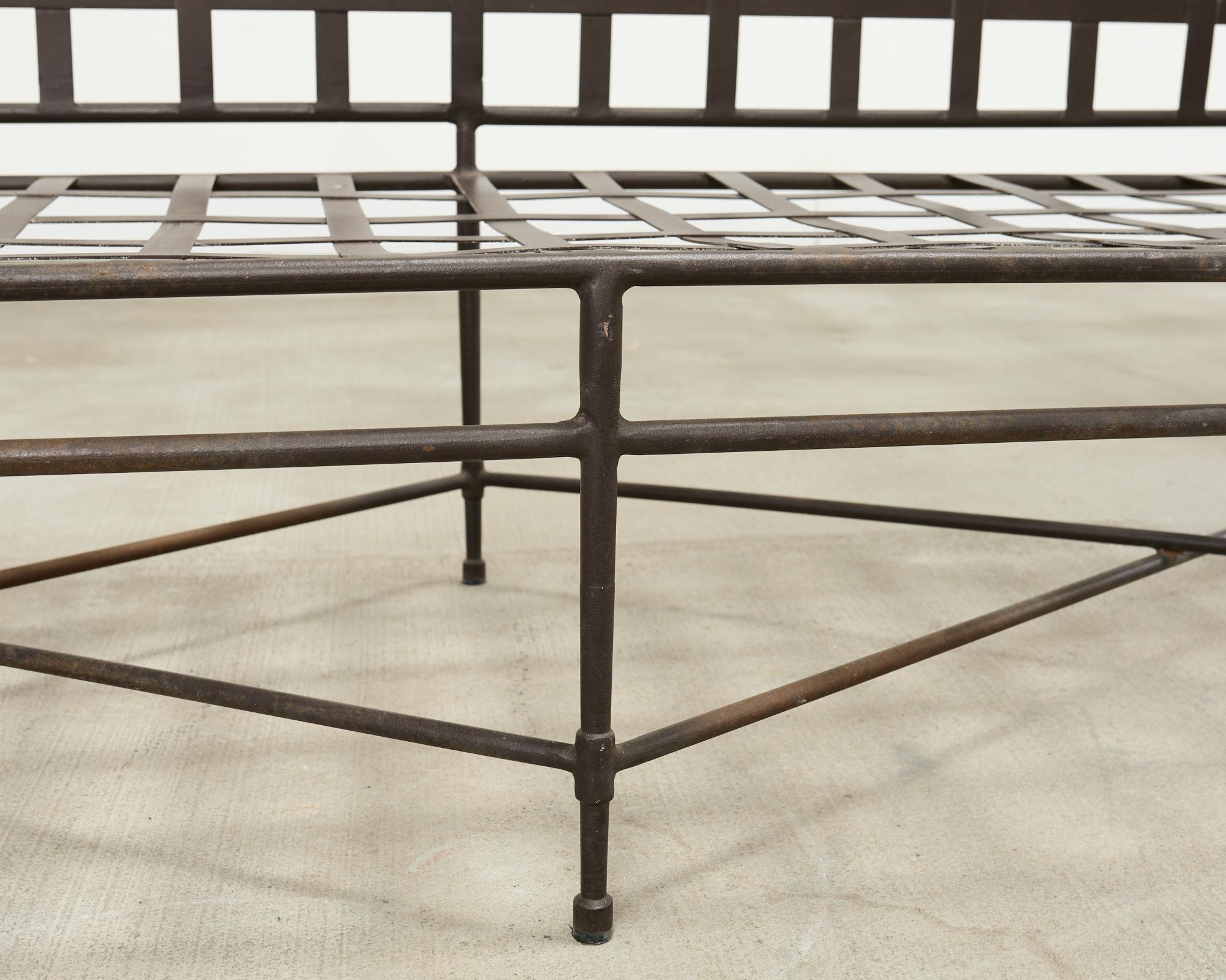 Janus et Cie Amalfi Tuxedo Sofa Bench by Mario Papperzini For Sale 5