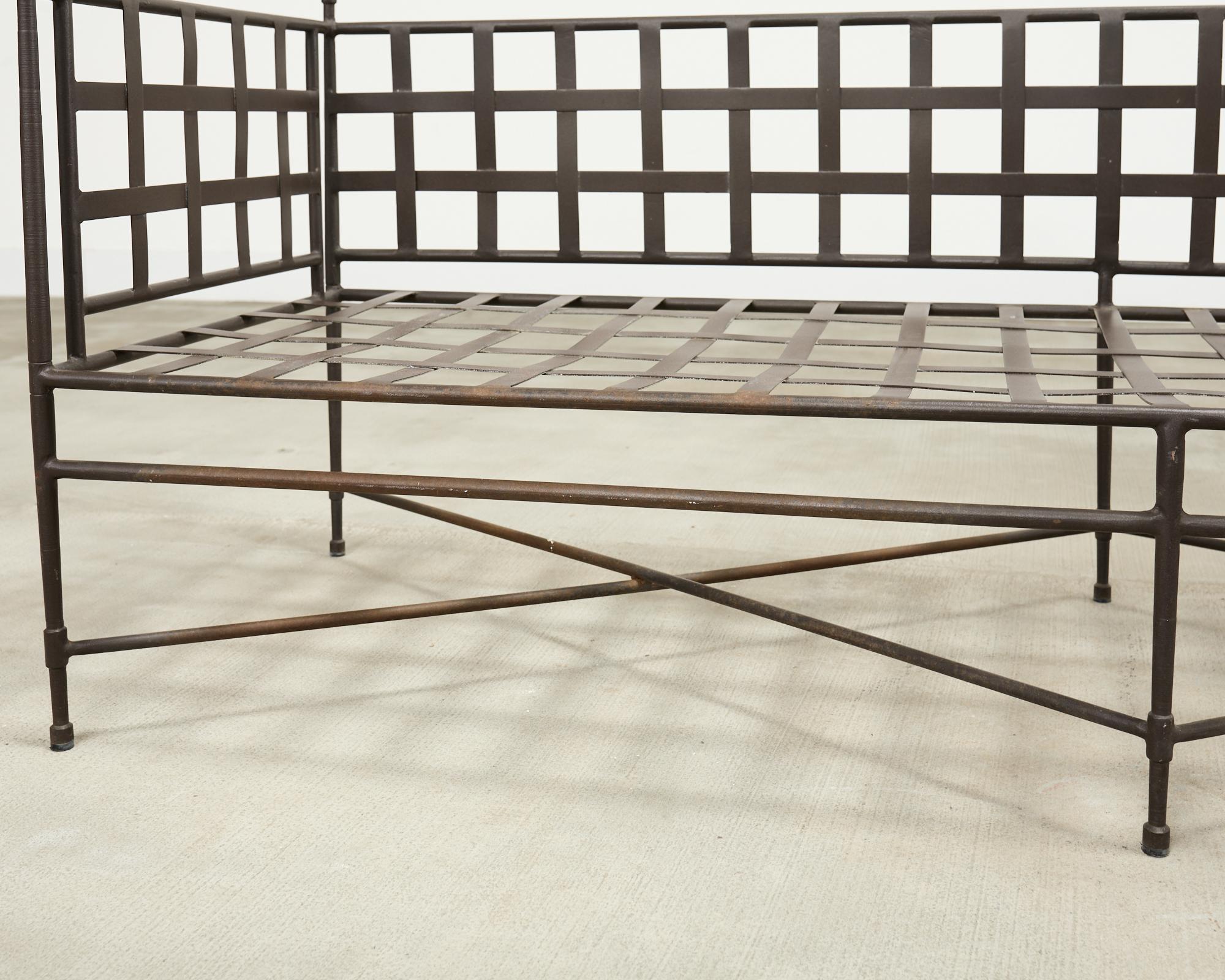 Janus et Cie Amalfi Tuxedo Sofa Bench by Mario Papperzini For Sale 6