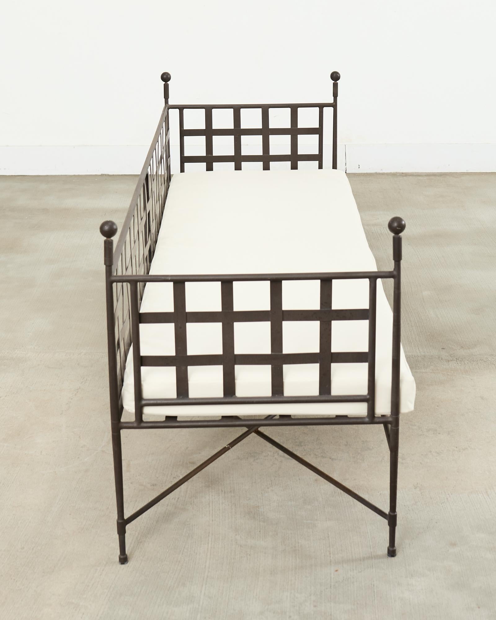 Janus et Cie Amalfi Tuxedo Sofa Bench by Mario Papperzini For Sale 9
