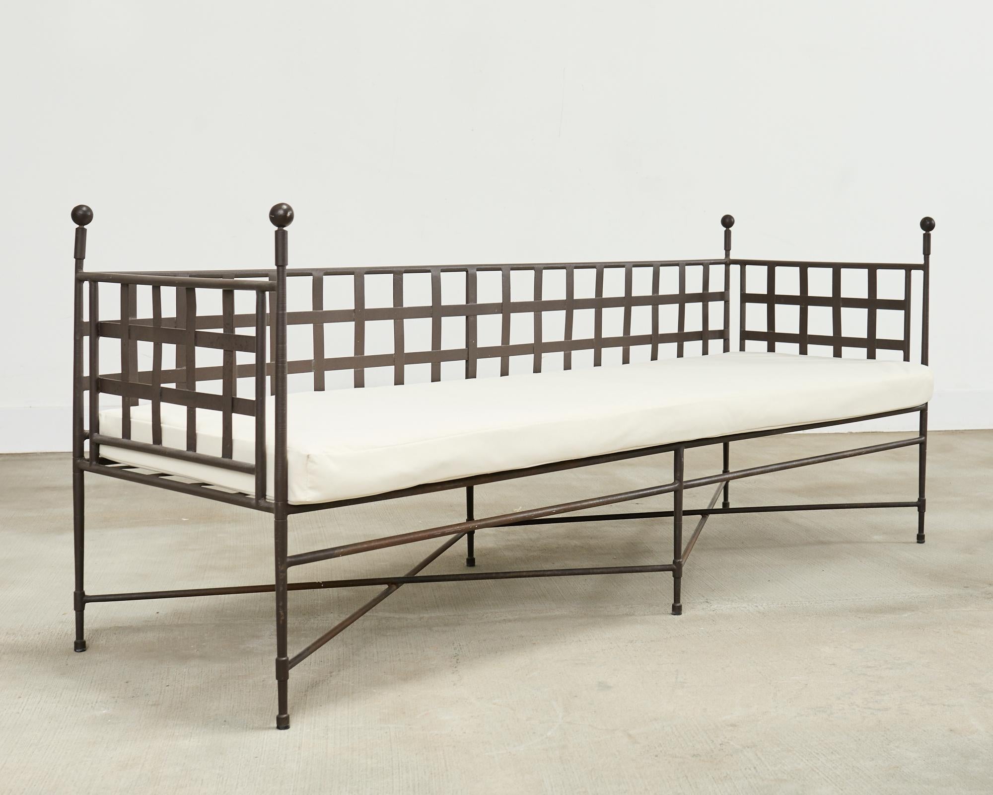 Janus et Cie Amalfi Tuxedo Sofa Bench by Mario Papperzini For Sale 10
