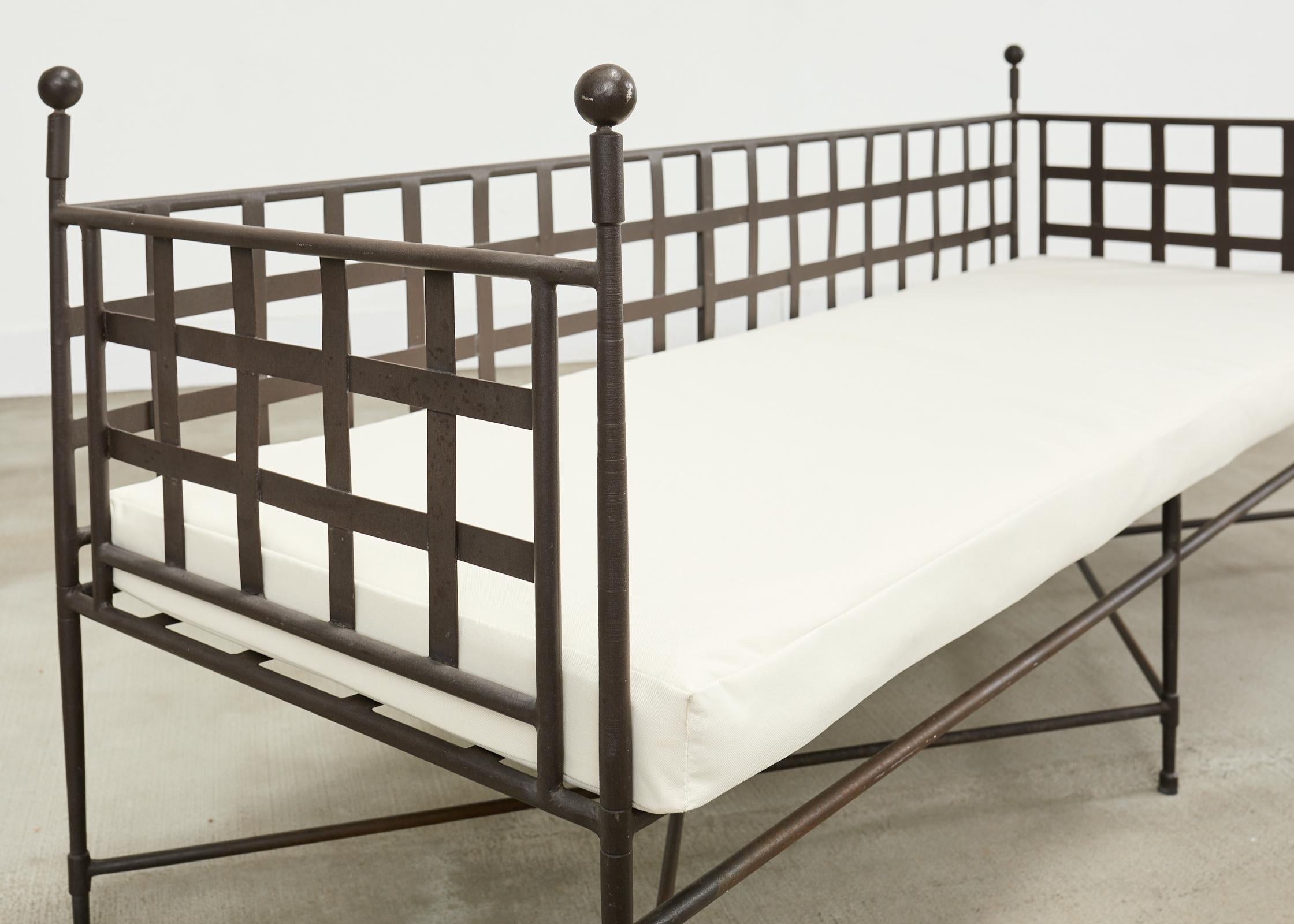 Janus et Cie Amalfi Tuxedo Sofa Bench by Mario Papperzini For Sale 11