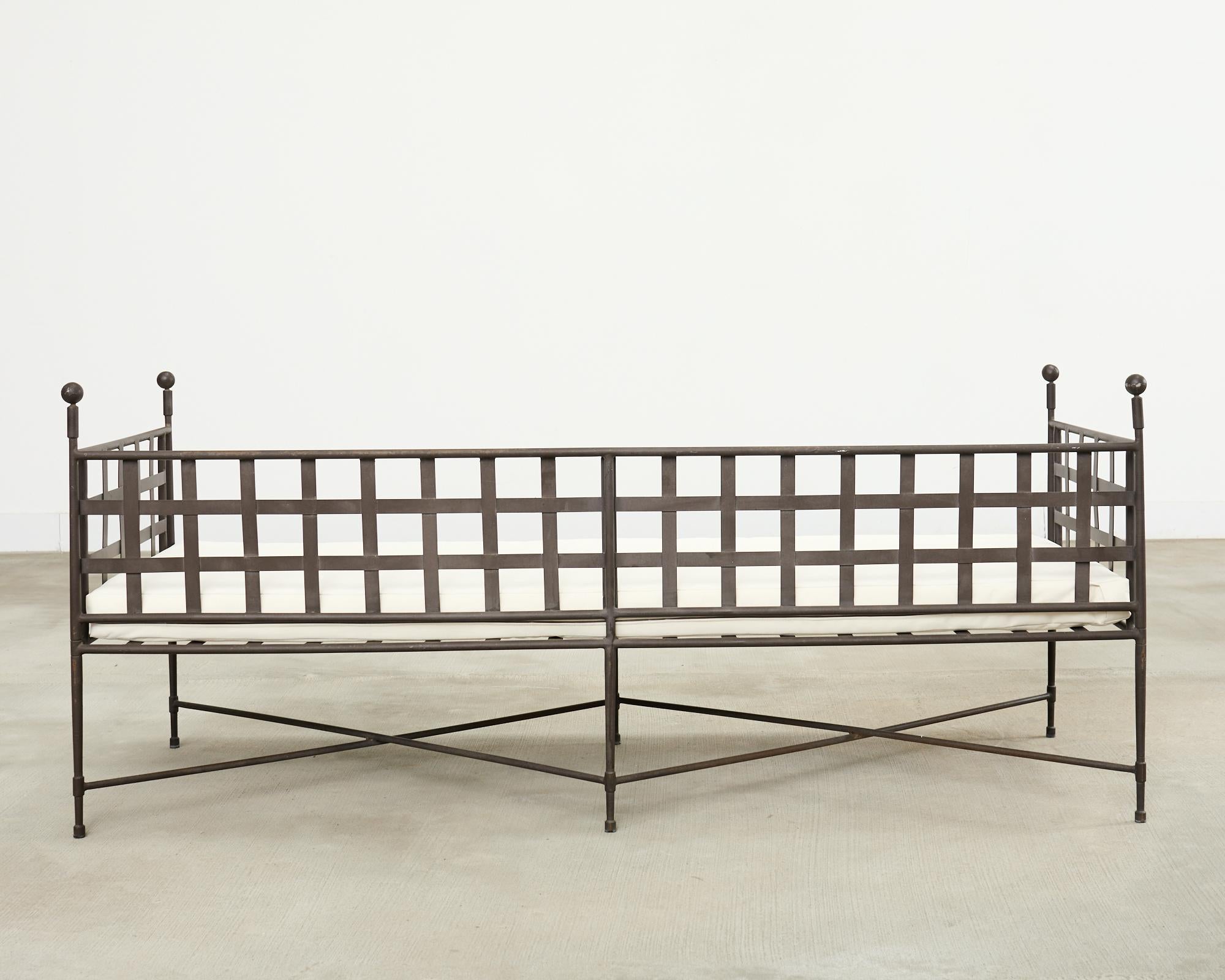 Janus et Cie Amalfi Tuxedo Sofa Bench by Mario Papperzini For Sale 12