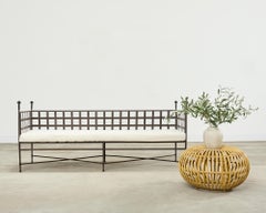 Janus et Cie Amalfi Tuxedo Sofa Bench by Mario Papperzini
