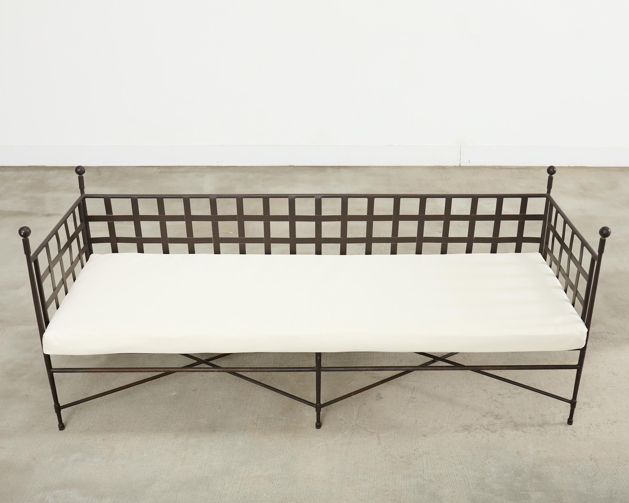 Janus et Cie Amalfi Tuxedo Sofa Bench by Mario Papperzini In Good Condition For Sale In Rio Vista, CA