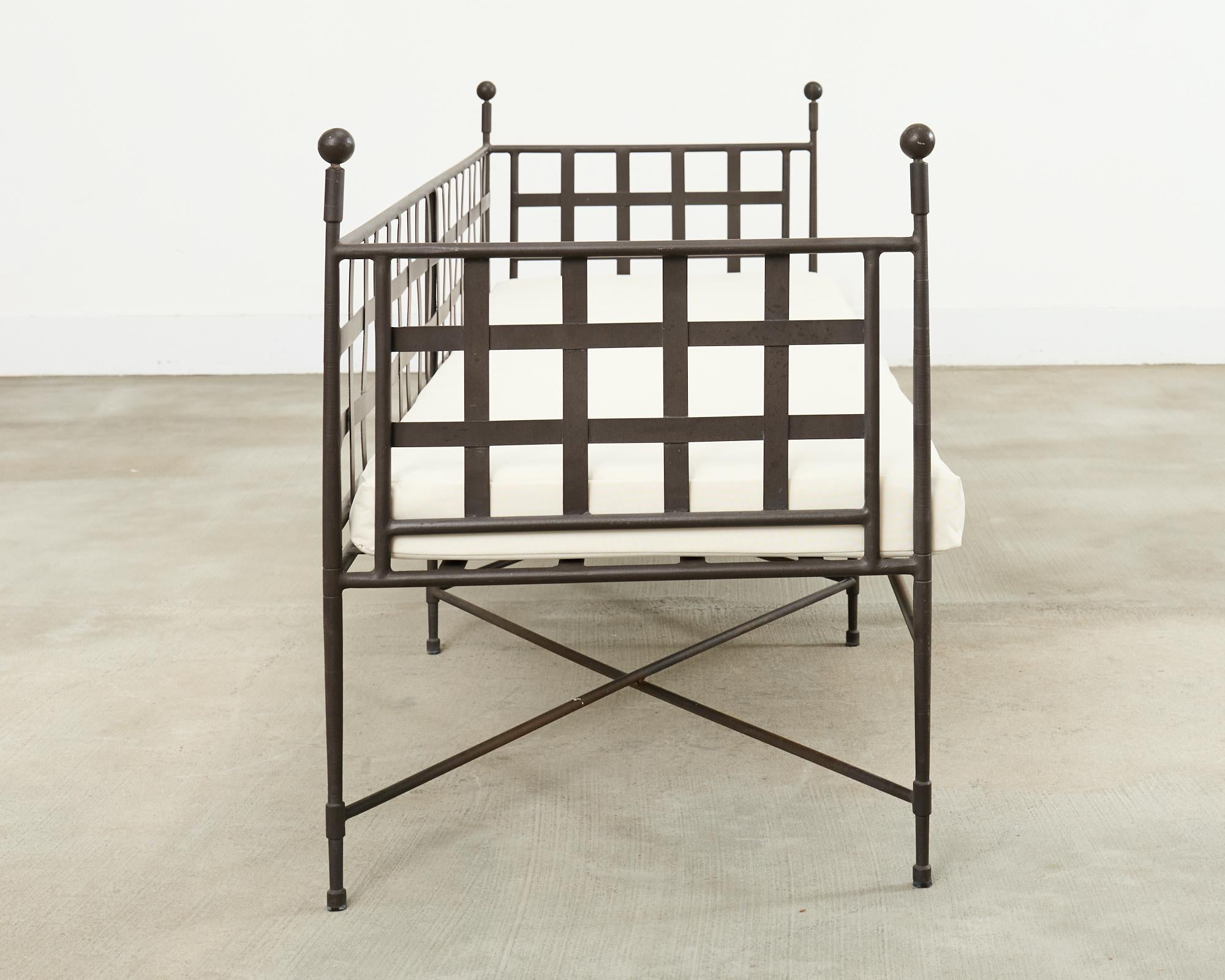 20th Century Janus et Cie Amalfi Tuxedo Sofa Bench by Mario Papperzini For Sale