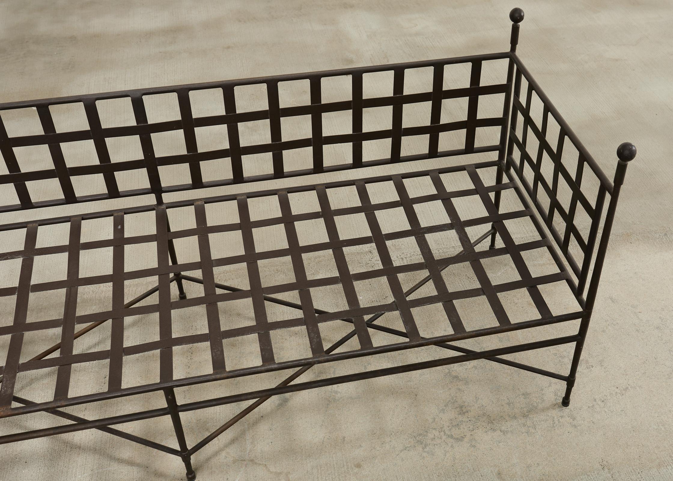 Janus et Cie Amalfi Tuxedo Sofa Bench by Mario Papperzini For Sale 2