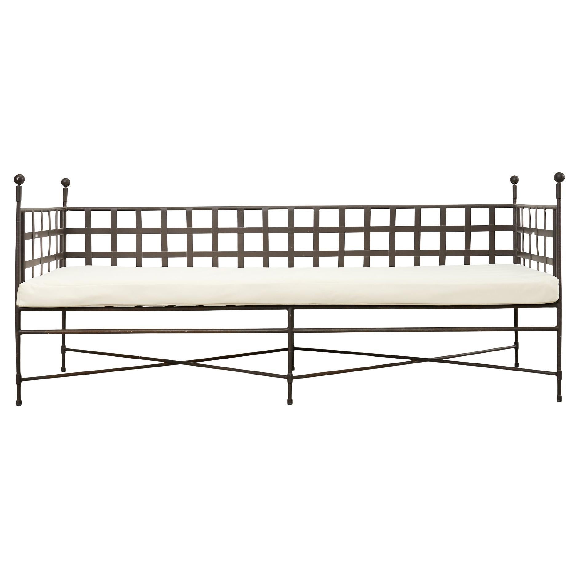 Janus et Cie Amalfi Tuxedo Sofa Bench by Mario Papperzini For Sale