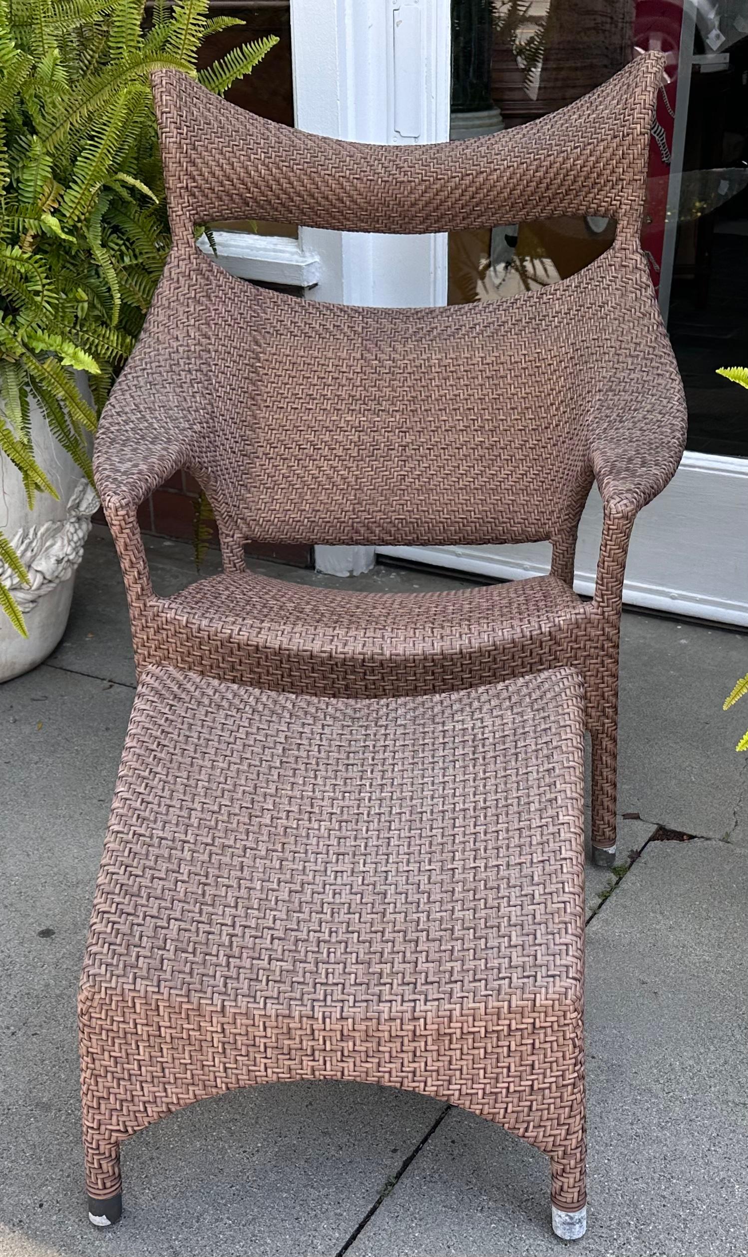 American Janus Et Cie Amari Lounge Chair & Ottoman
