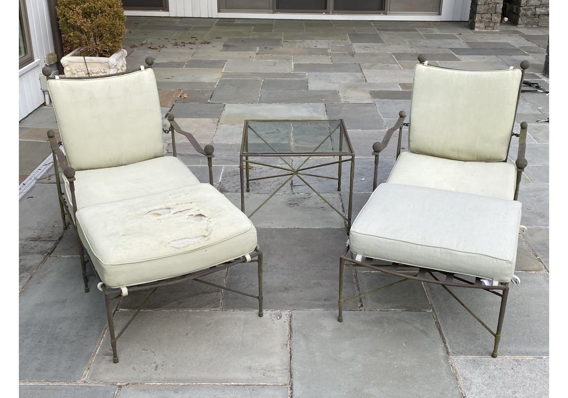 Janus Et Cie Iron Group mit Loungesesseln, Ottomane und Tisch im Angebot 7