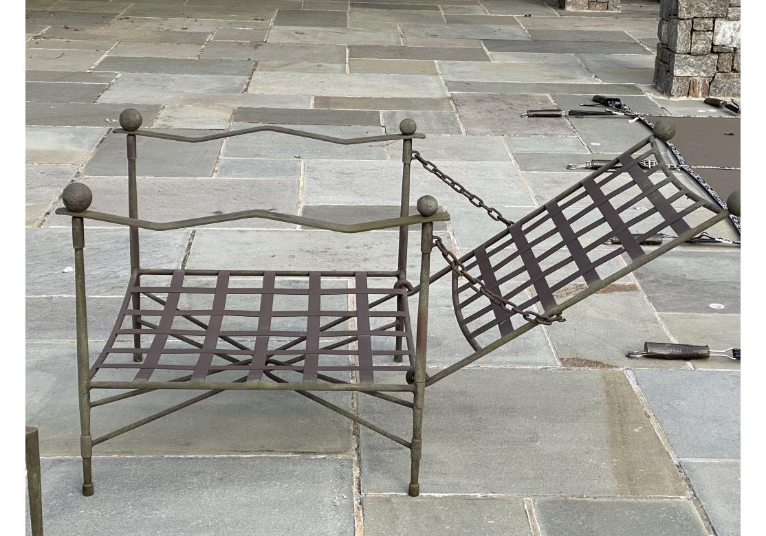 Janus Et Cie Iron Group mit Loungesesseln, Ottomane und Tisch im Angebot 9