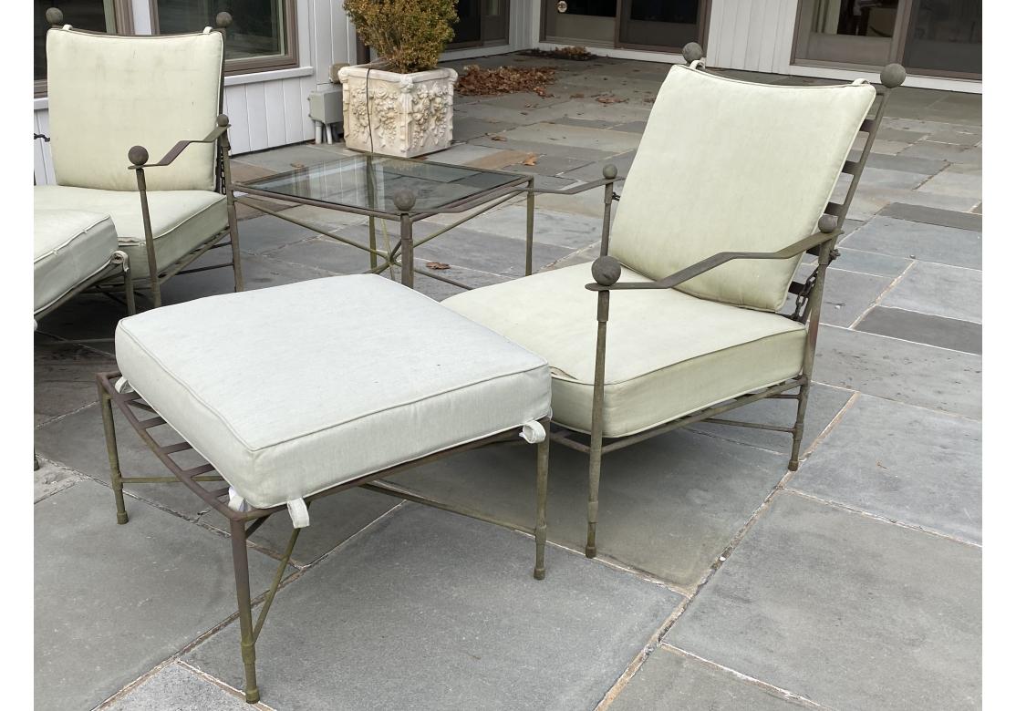 Janus Et Cie Iron Group mit Loungesesseln, Ottomane und Tisch im Angebot 10
