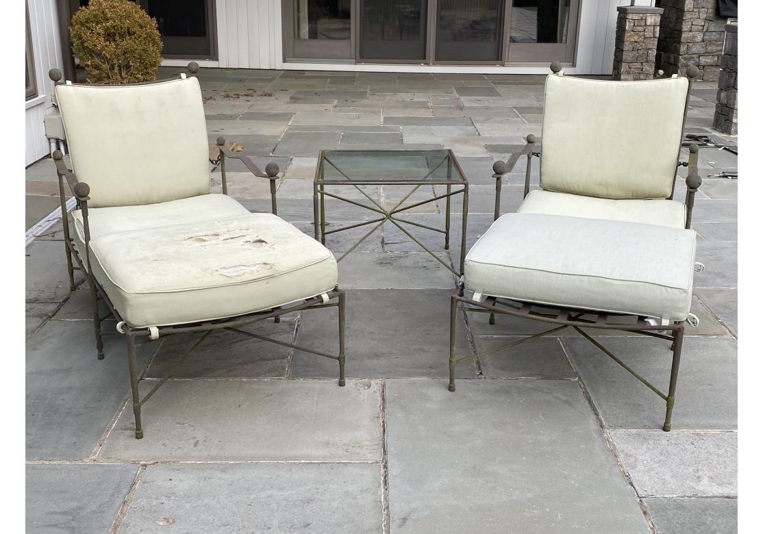 Janus Et Cie Iron Group mit Loungesesseln, Ottomane und Tisch im Angebot 11