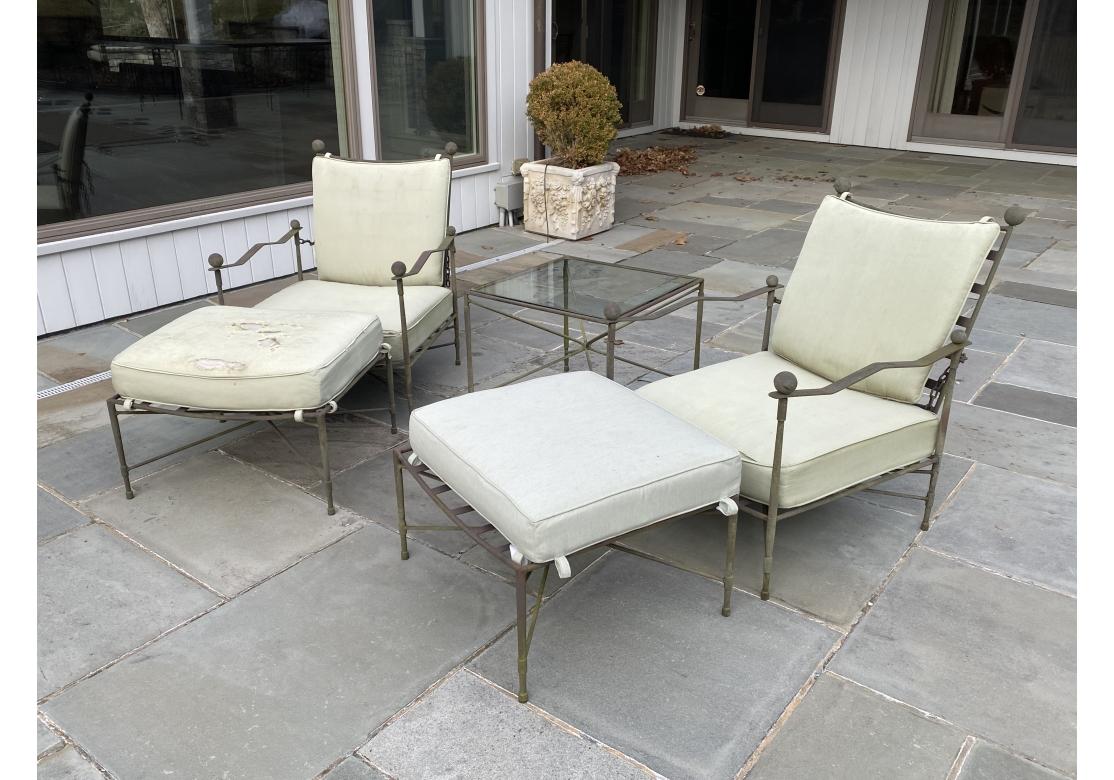 Janus Et Cie Iron Group mit Loungesesseln, Ottomane und Tisch im Angebot 12