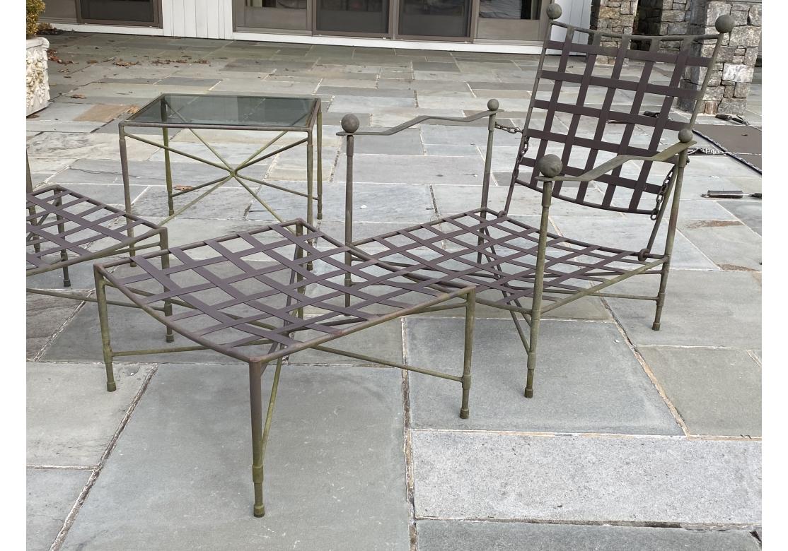 Janus Et Cie Iron Group mit Loungesesseln, Ottomane und Tisch im Angebot 3