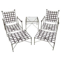 Janus Et Cie Iron Group mit Loungesesseln, Ottomane und Tisch