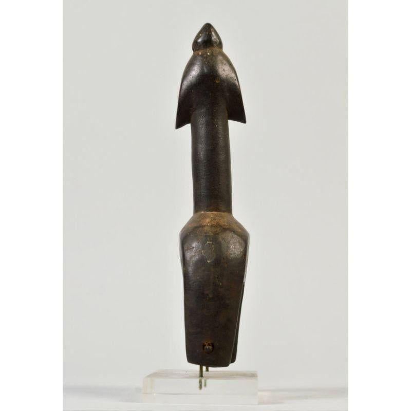 Tribal Janus-Faced Senufo Heddle Pulley in Wood For Sale