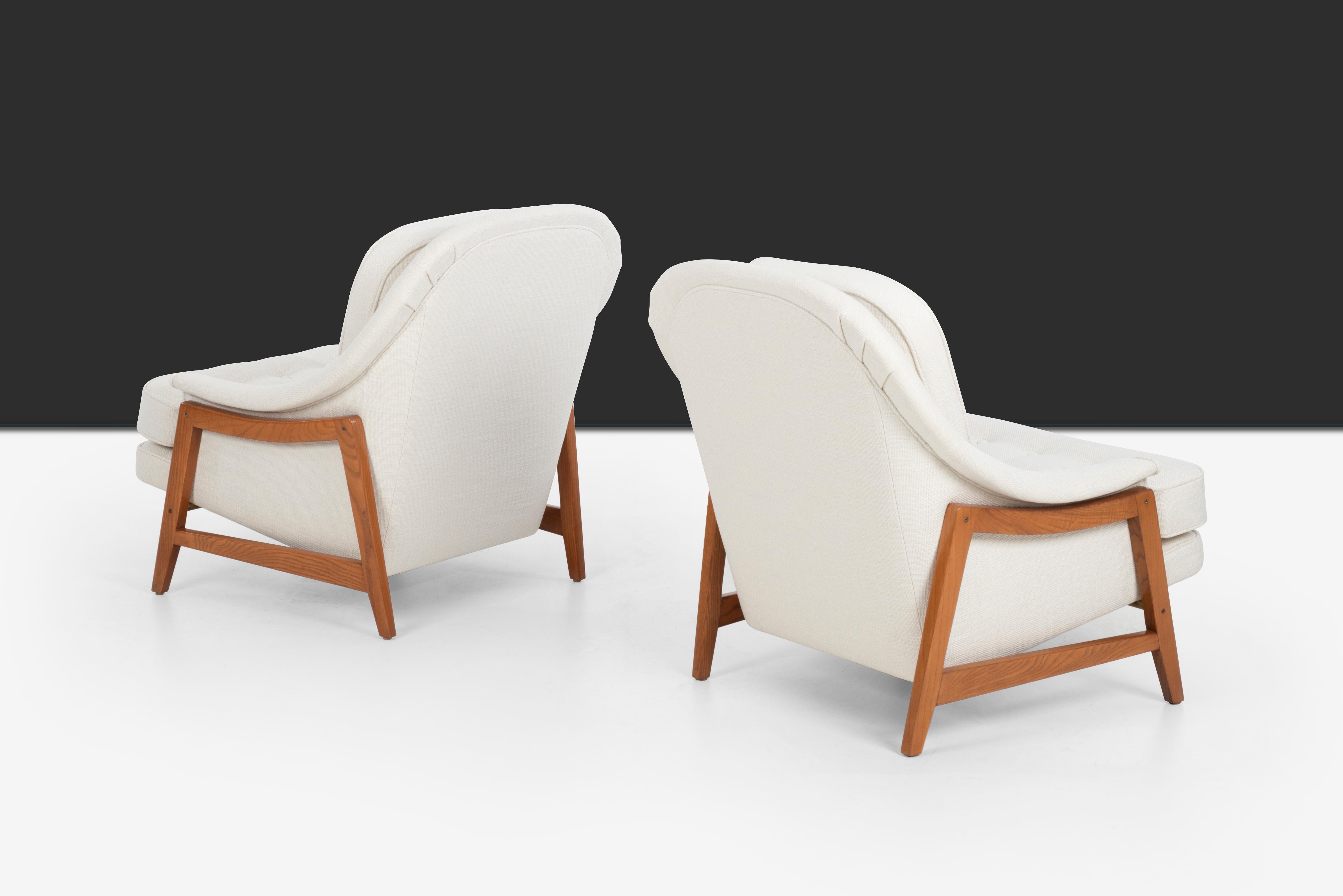 Brass Janus Lounge Chairs by Edward Wormley for Dunbar For Sale
