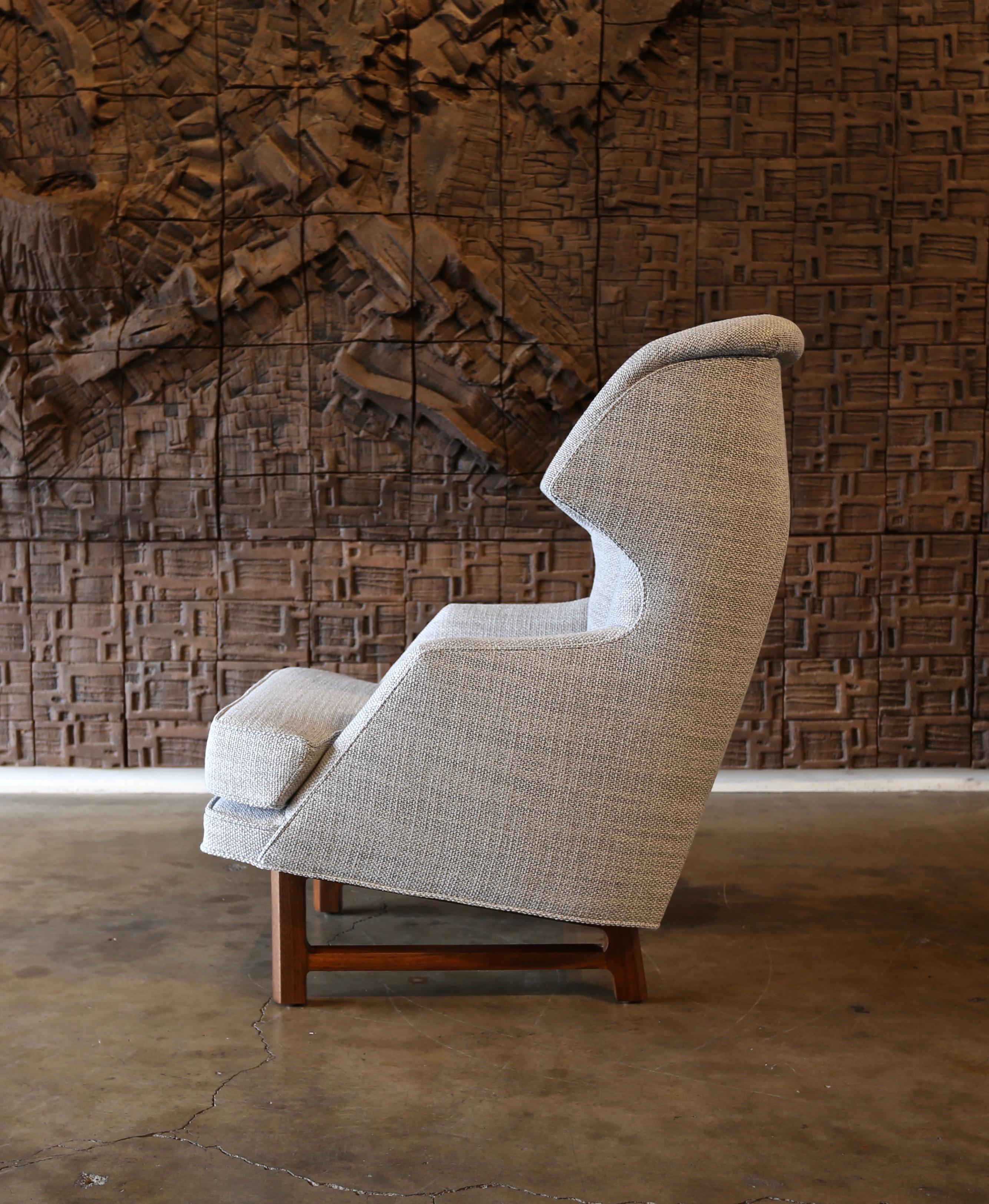 Janus Wing Chair and Ottoman by Edward Wormley for Dunbar, circa 1957 4