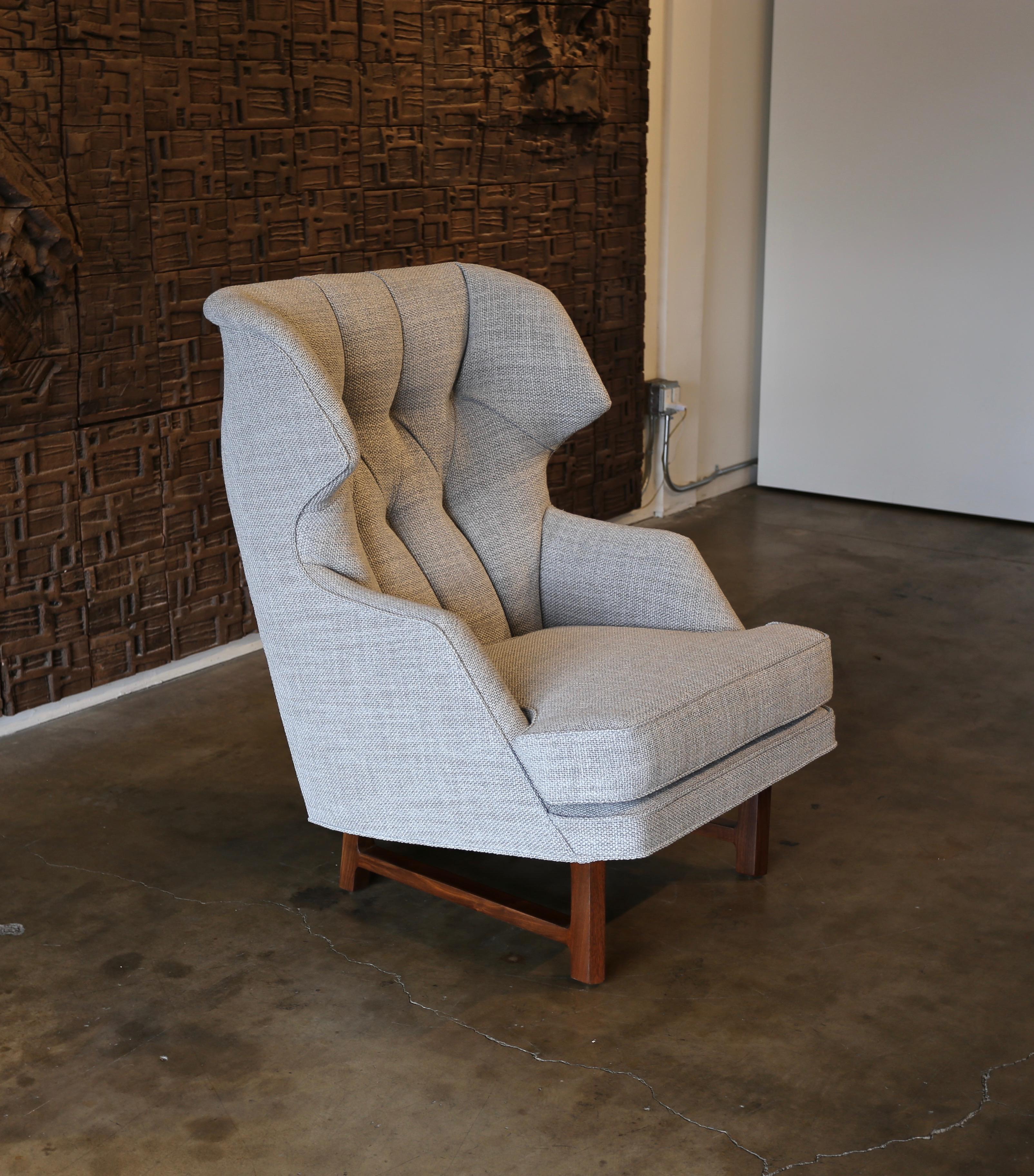 Janus Wing Chair and Ottoman by Edward Wormley for Dunbar, circa 1957 2