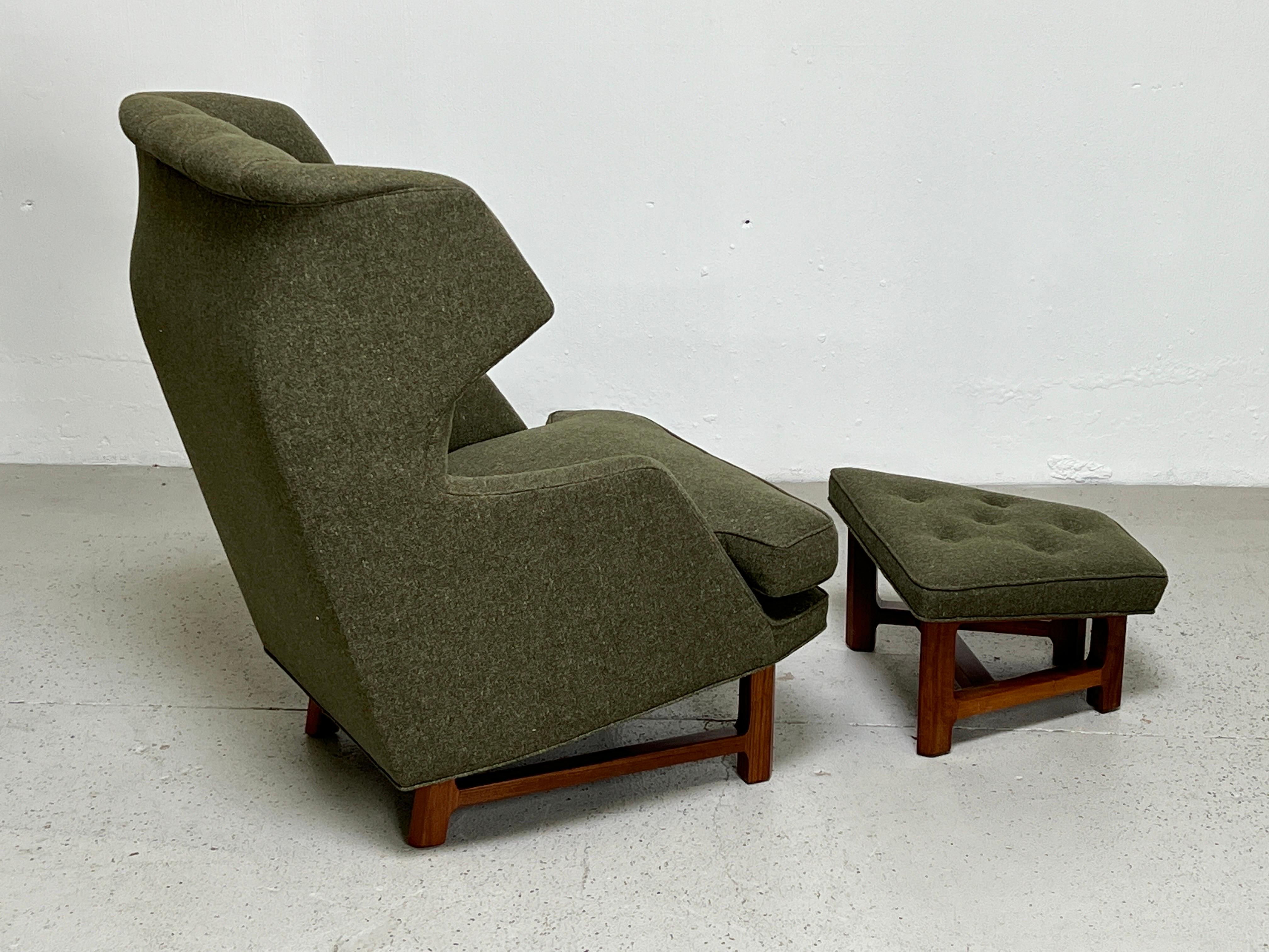 Janus Wing Chair and Ottoman by Edward Wormley for Dunbar 5