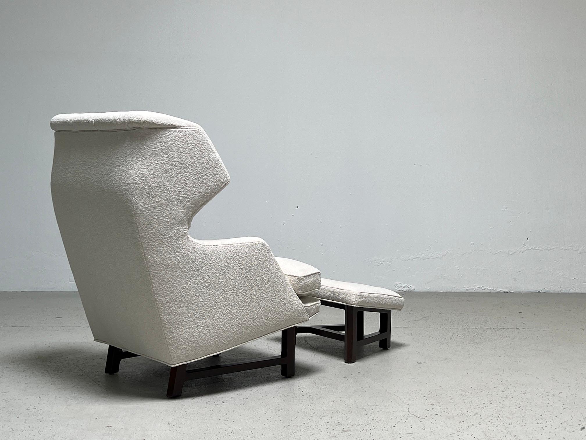 Janus Wing Chair and Ottoman by Edward Wormley for Dunbar 6