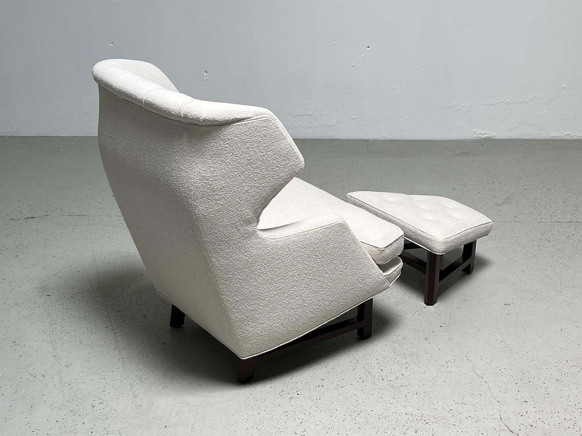 Janus Wing Chair and Ottoman by Edward Wormley for Dunbar 7
