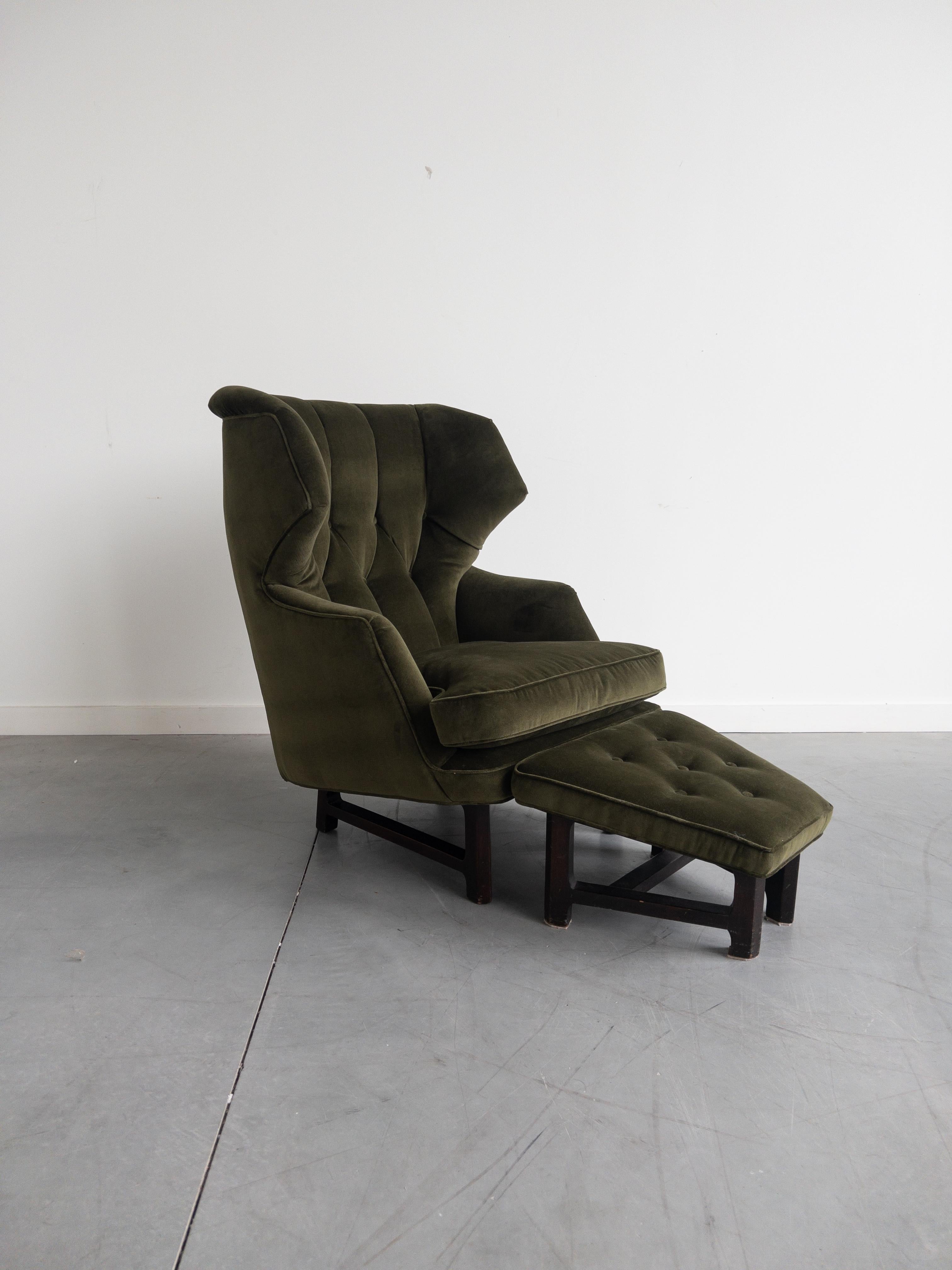 Janus Wing Chair and Ottoman by Edward Wormley for Dunbar
A rare 