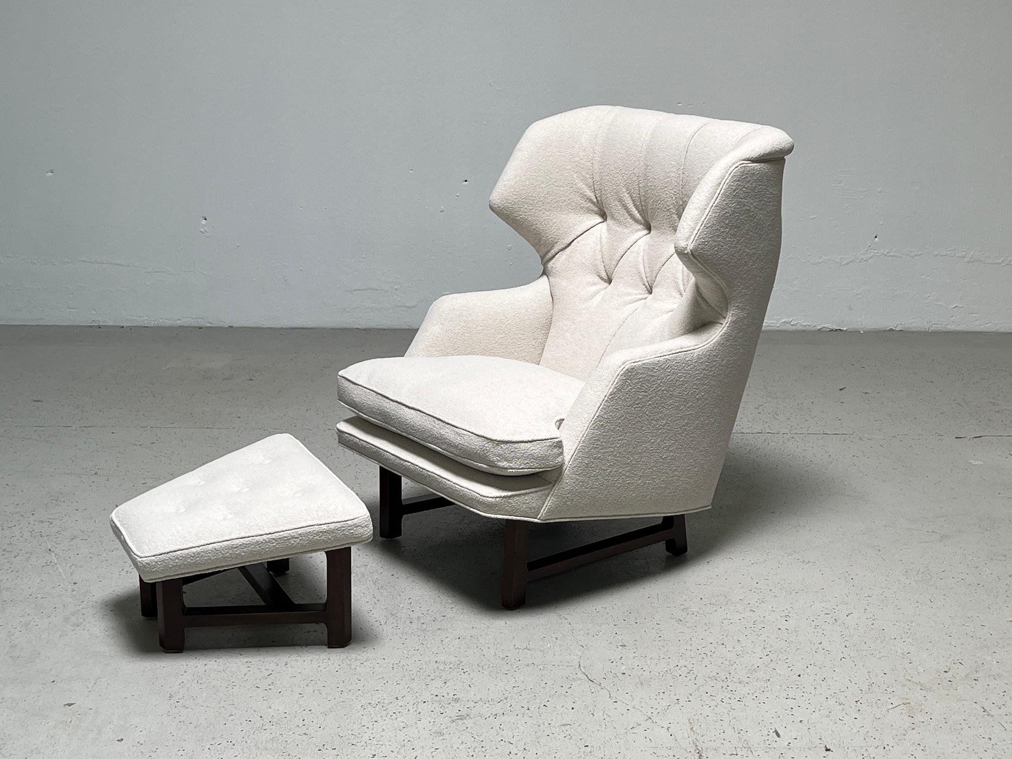 Janus Wing Chair and Ottoman by Edward Wormley for Dunbar 1