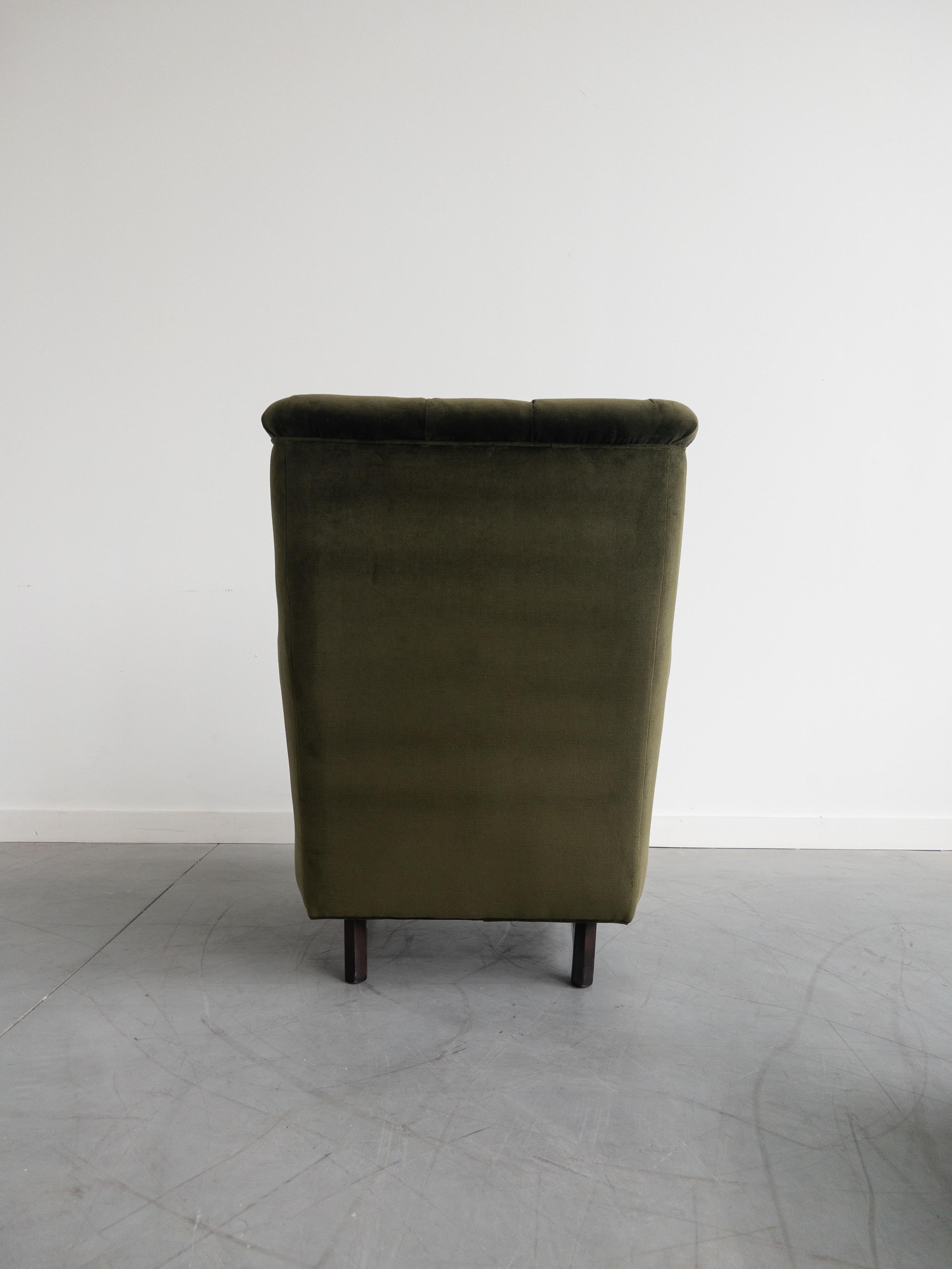 Mid-20th Century Janus Wing Chair and Ottoman by Edward Wormley for Dunbar