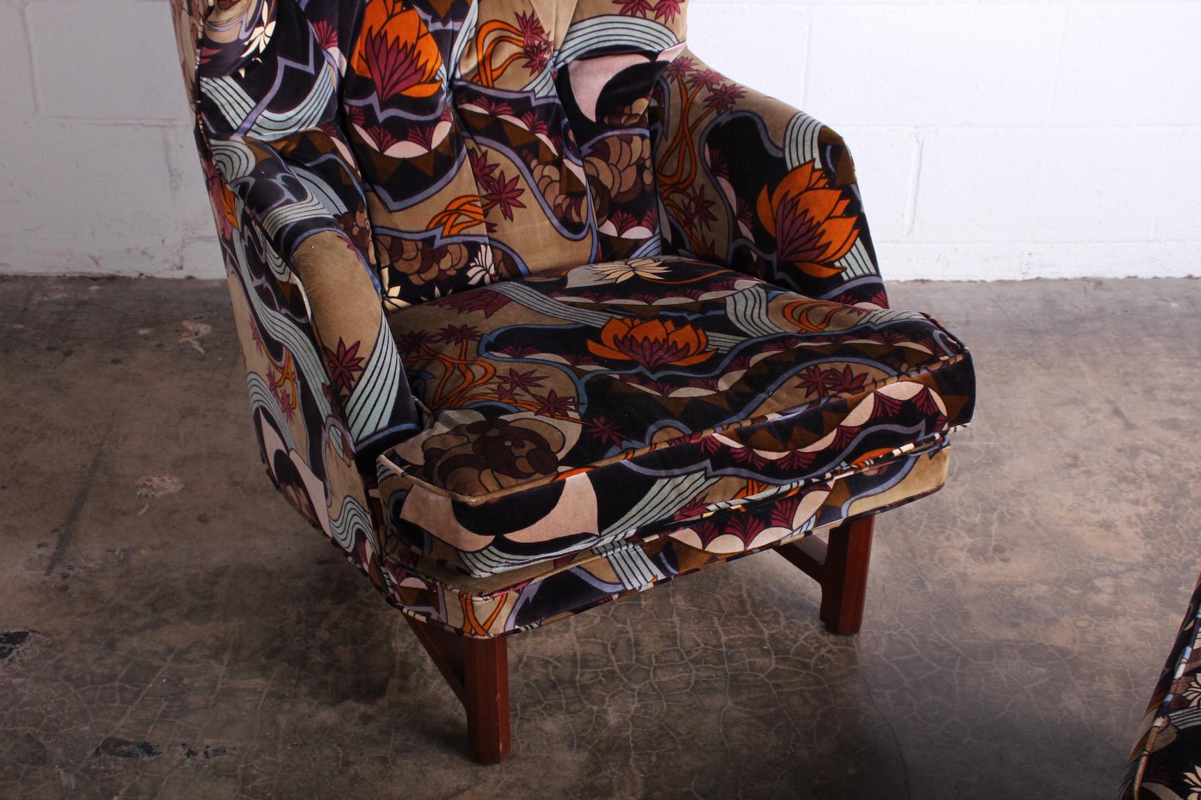 Janus Wing Chair and Ottoman by Edward Wormley for Dunbar 2