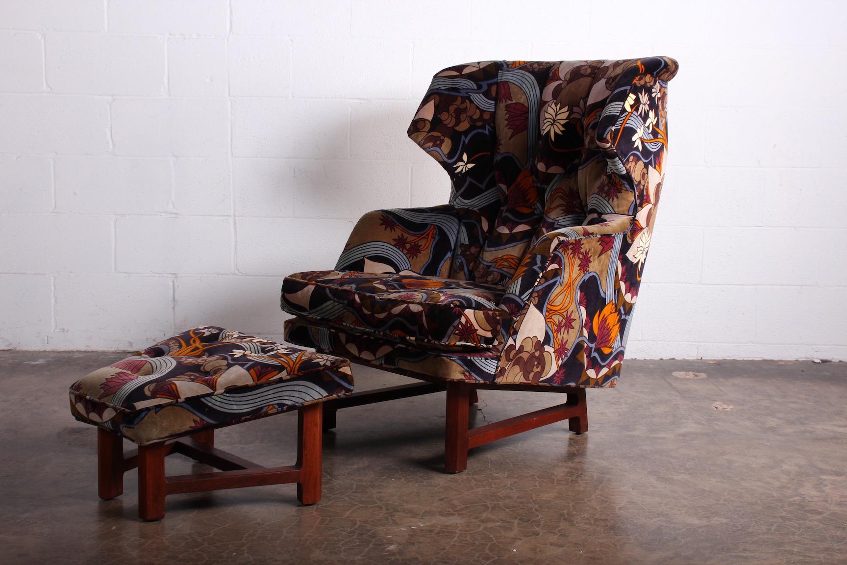 Janus Wing Chair and Ottoman by Edward Wormley for Dunbar 4