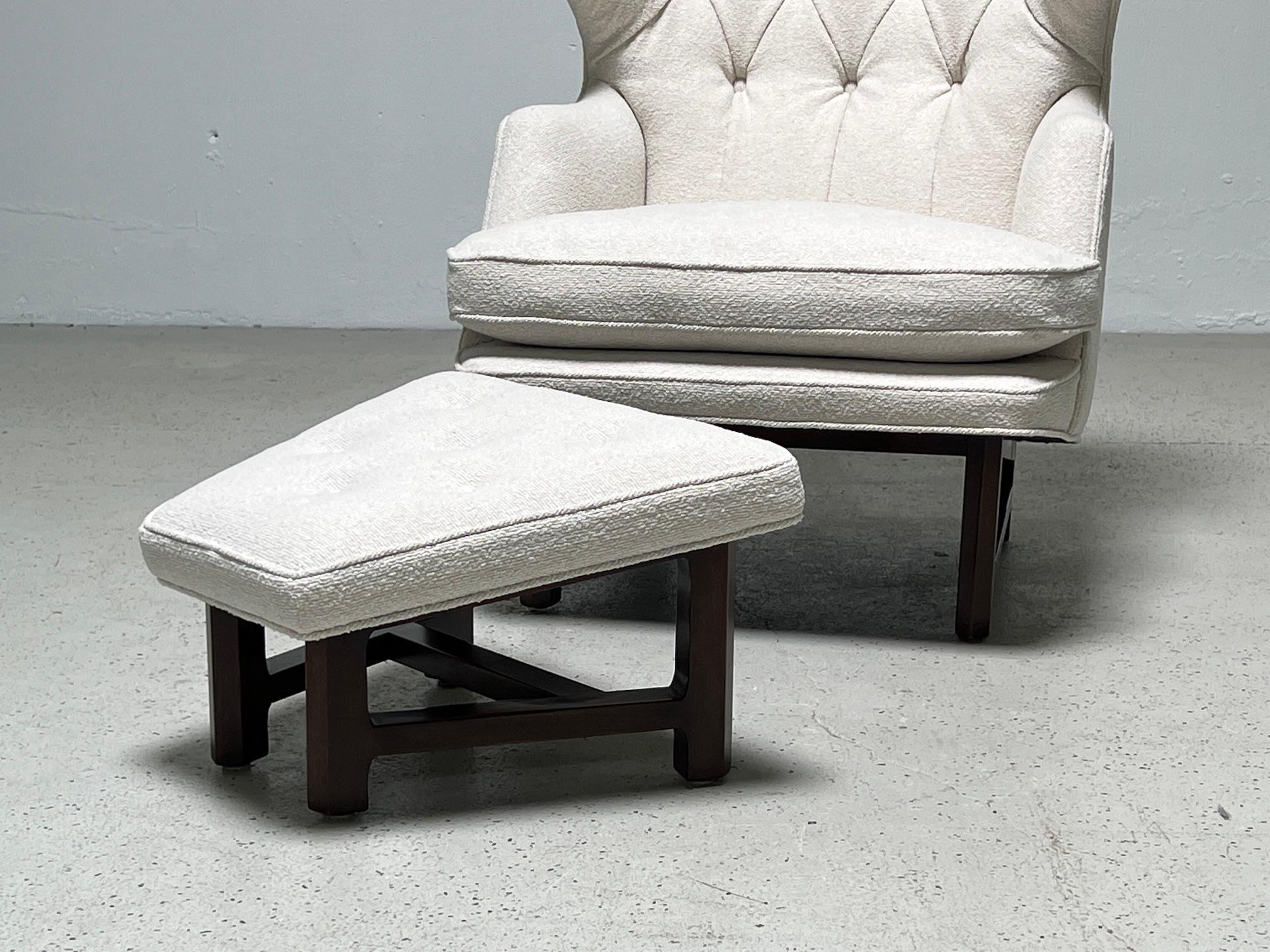 Janus Wing Chair and Ottoman by Edward Wormley for Dunbar 4