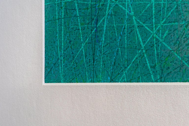 Janusz Kokot Green Savannah Contemporary Landscape Oil Pastel